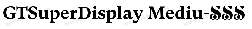 GTSuperDisplay Mediu字体转换